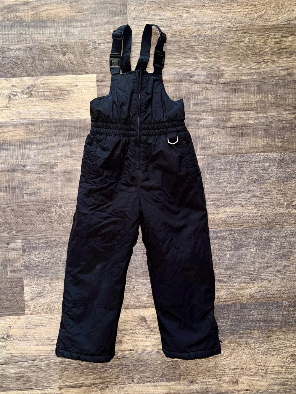 Faded Glory Black Kids Snow Bib Overalls